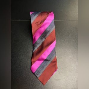 ERMENEGILDO‎ ZEGNA MENS 100% SILK TIE HAND MADE IN ITALY 60" STRIPED